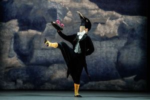 Artists in David Bintley's Still Life at the Penguin Café, Birmingham Royal Ballet