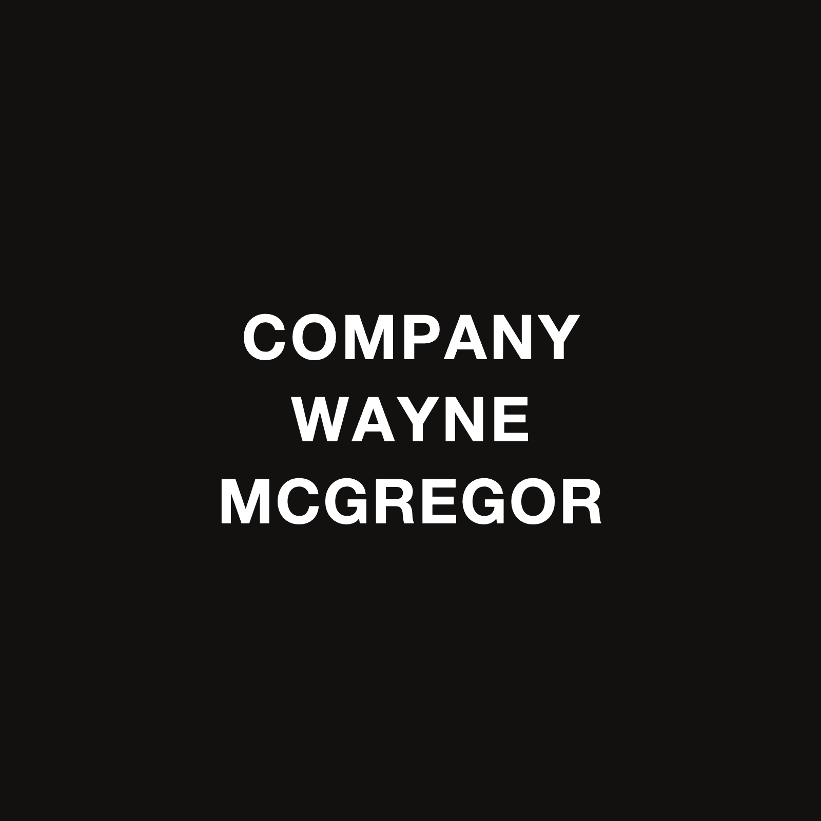 Company Wayne McGregor